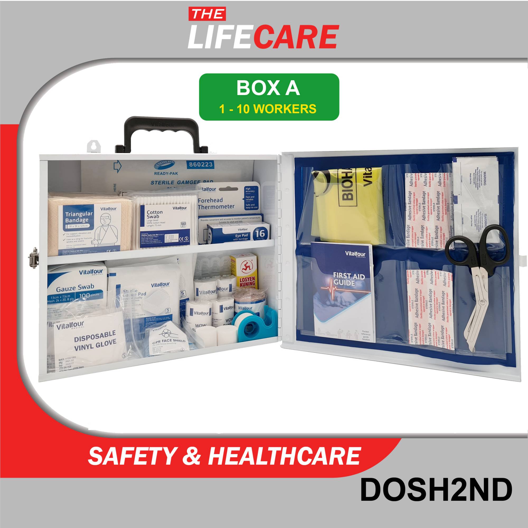 DOSH 2nd Edition JKKP First Aid Kit BOX A 110 Pax First Aid Kit